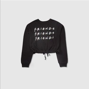 FRIENDS cropped sweatshirt size Large